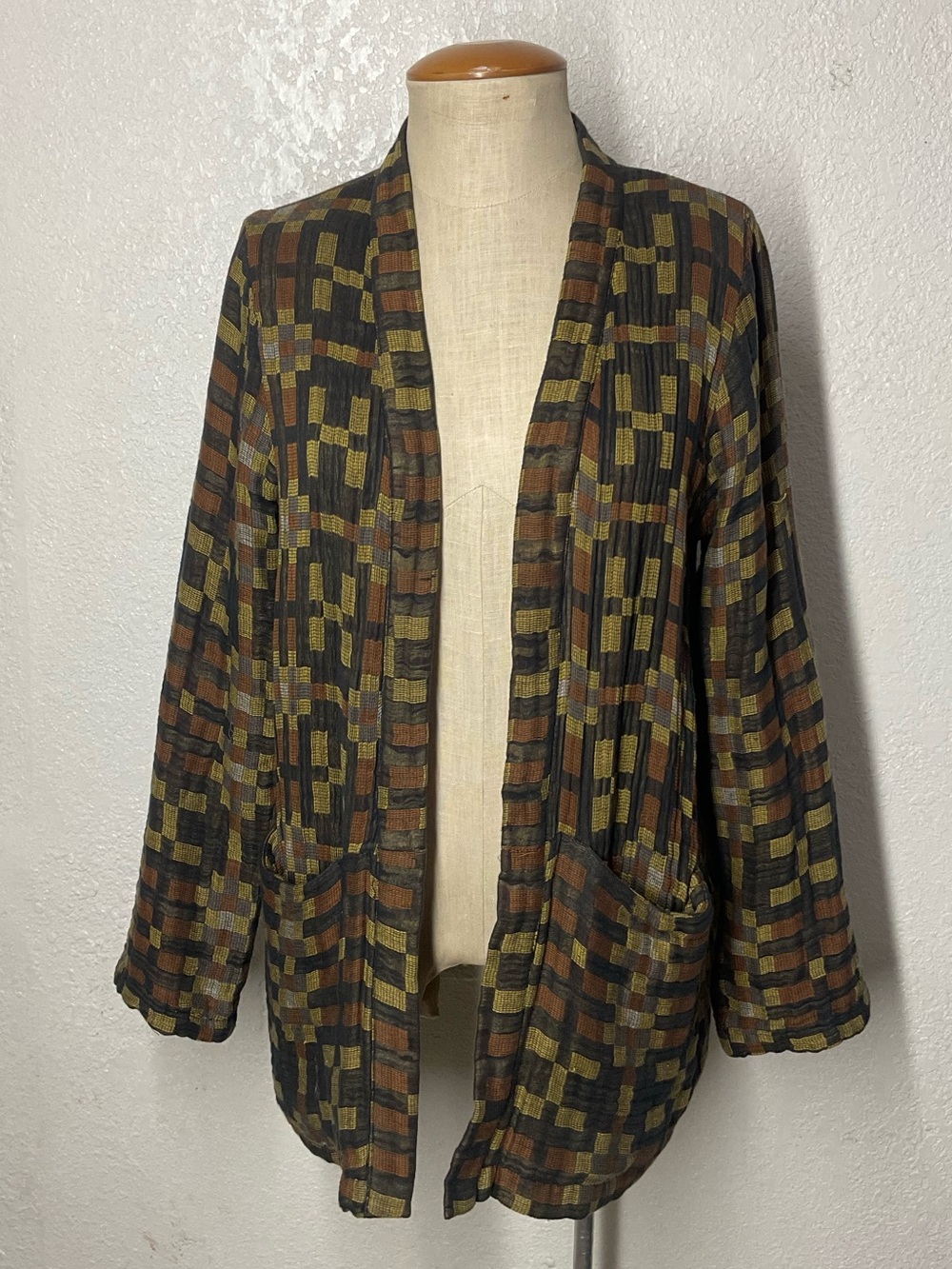 Ace & Jig  Olive and open-front Cardigan size S